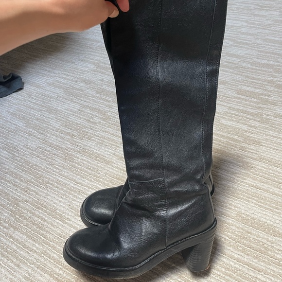 Ann Demeulemeester Black Heeled Boots - Picture 1 of 6